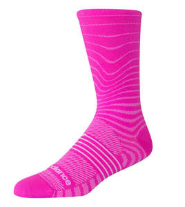 Shoe Accessories: NEW BALANCE PRO RUN CREW SOCK 1 PAIR PINK HEAT