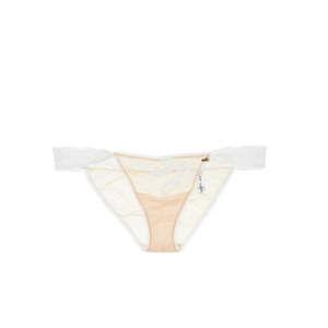 Knickerworld: Knickerworld | Nude Mesh With White Bow