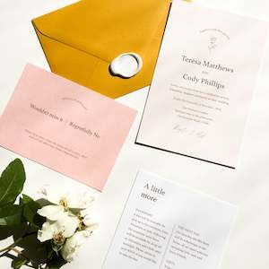 Rosalie: Rosalie Invitation + Details Card Package