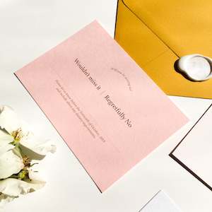 Rosalie: Rosalie RSVP Card