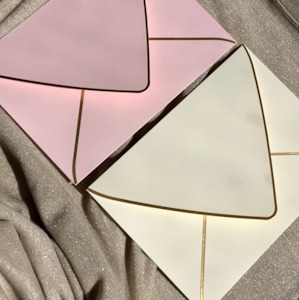 40 x Gold Foiled Edge Envelopes -Ivory