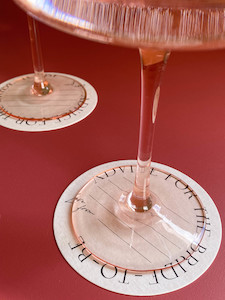 On The Day: Hen Party Advice Coasters