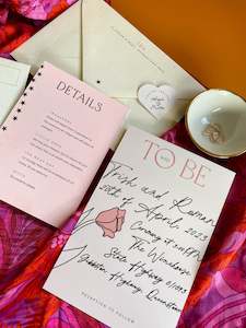 Wedding Stationery Packages: Pip Invitation + Details Card Package