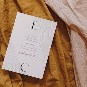 Wedding Stationery Packages: Marilyn Invitation + Details Card Package