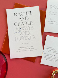 Charlie Invitation + Details Card Package