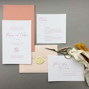 Wedding Stationery Packages: Darling Invitation + Details Card Package