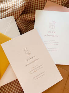 Little Ones: Duckling Birthday Invitations