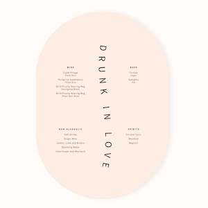 Marilyn Self Standing Bar Sign - A4