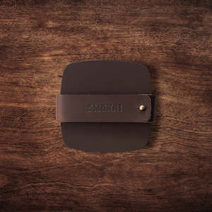 Leather Goods: Leather Coaster Set - Brown