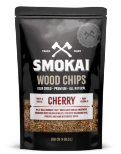 Smoking Wood: Premium Cherry Wood Chips 6L (366 cu in)