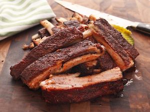 Products: Pork Spare Ribs Smokeland BBQ Low & Slow with Fire & Smoke