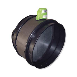 Plastic Motorised Damper inline 24v & 240v