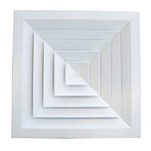 Square ceiling diffuser