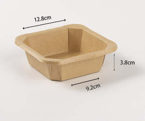 Kraft Packaging Bowl: Eco Friendly Kraft Paper Bowl/Salad box (Square) $0.18/bowl