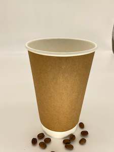 Coffee Cup: KRAFT DOUBLE WALL PAPER CUP -16OZ