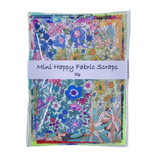 Journaling Accessories: Mini Happy Fabric Scraps – (30 grams)