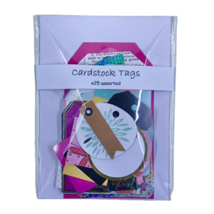 Cardstock Tags – (25 pieces)