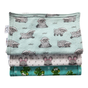 Flannelette Burp Cloth (set of 3) – ‘Counting Sheep’