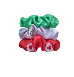 The Hair Edit: Scrunchie Clips (3 pack) – ‘Christmas Trio’