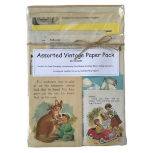 Assorted Vintage Paper Pack – (30 pages)