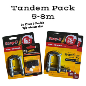 Snap D D Shackles: Tandem Boat Pack