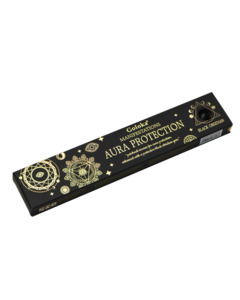 Incense: Aura Protection- Patchouli with Black Obsidian