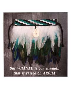 Small Canvas Pictures: Mini Korowai on Canvas -  Our whanau