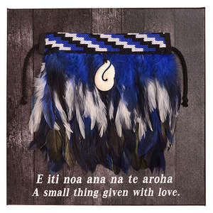 Small Canvas Pictures: Mini Korowai on Canvas -  E iti noa