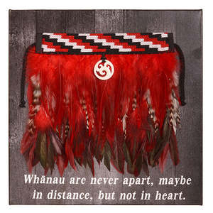 Small Canvas Pictures: Mini Korowai on Canvas -  Whanau are never apart