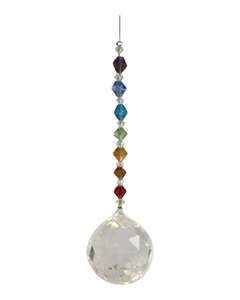 Windchimes Mobiles Hanging Ornaments: Chakra Crystal Dimond Ball 30