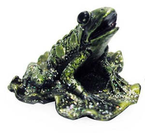 Pewter Frog on Lily