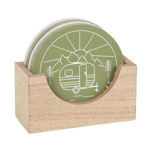 Placemats Coasters: Camping Coaster Set [4]