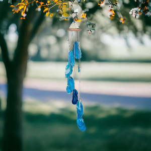 Windchimes Mobiles Hanging Ornaments: Agate Slices Chimes