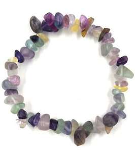 Crystals: FLUORITE CHIP BRACELET