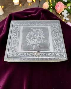 Jewellery Boxes: Silver Jewelry Box Rose