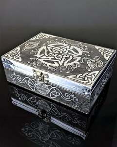 Jewellery Boxes: Silver Jewelry Box Celtic Pentagram