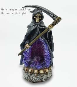 Grim Reaper Purple Crystal Back Flow Burner W/led