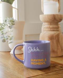 Cups Mugs Teapots: Cheeky Drink Mug - Shhhh