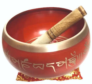 Singing Bowls: Singing Bowl Small Red