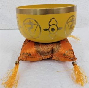 Singing Bowls: Chakra Singing Bowl Yellow - Medium