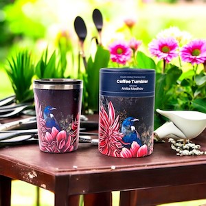 Travel Mugs: NZ Double Walled S/S Tumbler - Tui & Dahlia