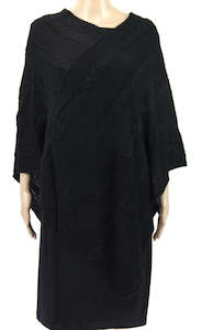 Poncho: plait lines poncho