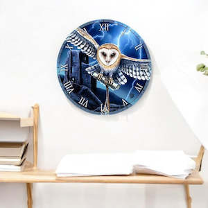 Clocks: Heart of the Storm Owl Clock