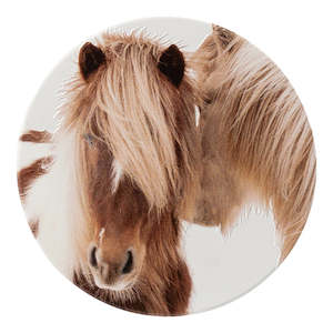Placemats Coasters: Horses Ceramic Coaster