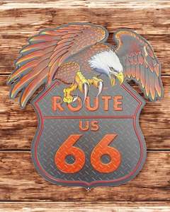 Man Cave: Route 66 & Eagle Sign