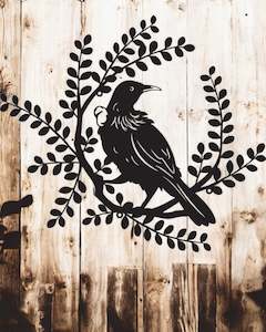 Wall Art: 50cm NZ Native WallArt Tui