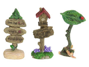 Fairy Garden Sign Post