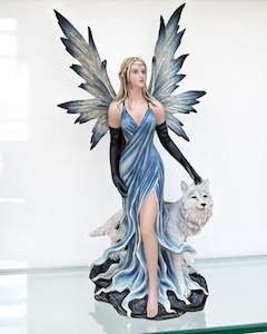 Fairies Mermaids: Large Fairy with Wolf - LAST ONE