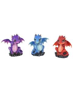Dragons: Wise Coloured Dragons ( set of 3 )