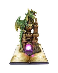 Dragons: Dark Legends LED Enchanted Fairytale Castle Earth Dragon